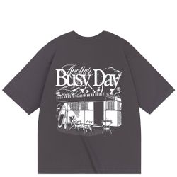 Футболка HAIDED BUSY DAY Графит