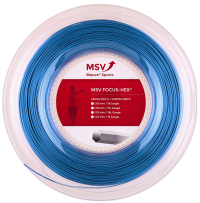 Теннисные струны MSV Focus Hex (200 m) - sky blue