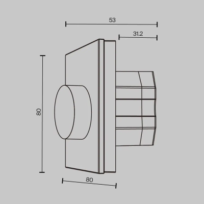 Роторная панель управления DALI DT6, 721034. TM Maytoni