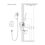 Timo SX-2039/00SM Selene Набор для комплектации ванны, 4в1, хром