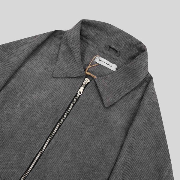 Куртка Zip-Up Shirt Jacket Lava Smoke серая - фото 8