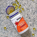 NOW Foods, Витамин D3, высокая эффективность, 125 мкг (5000 МЕ), 240 мягких таблеток