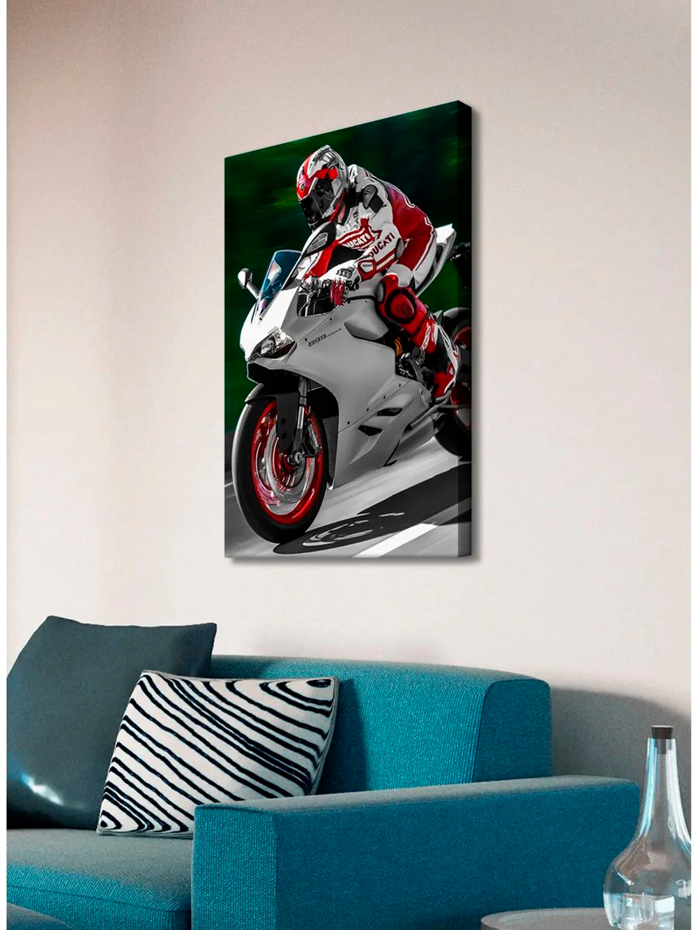 Картина "Ducati", для интерьера 50х70см 1шт.