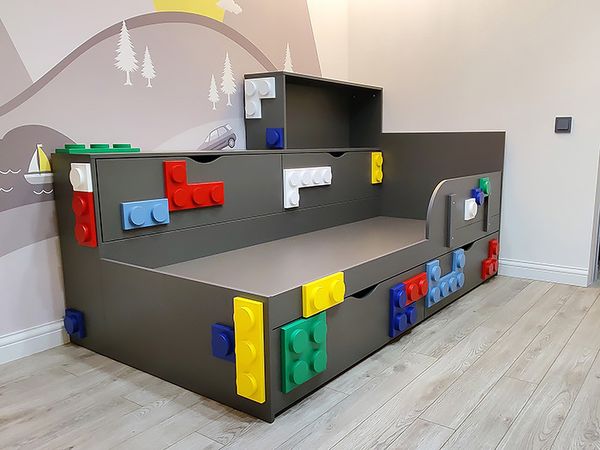 Детская кровать в стиле «Lego» Детская кровать в стиле «Lego»