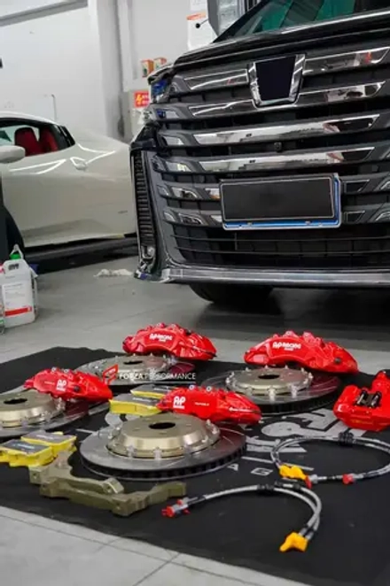 КАРБОН КЕРАМИЧЕСКАЯ УСИЛЕННАЯ ТОРМОЗНАЯ СИСТЕМА ДЛЯ TOYOTA ALPHARD 40 SERIES 2023+ Тойота