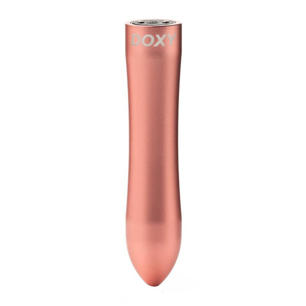 Розовая металлическая вибропуля 12см Doxy Bullet Pikn DXBLTRG25