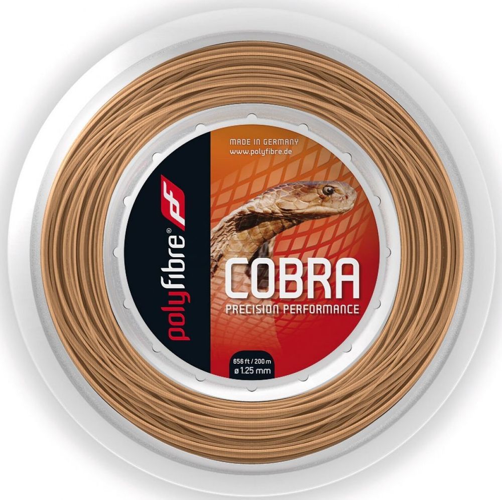 Струны теннисные Polyfibre Cobra (200 m) - brown
