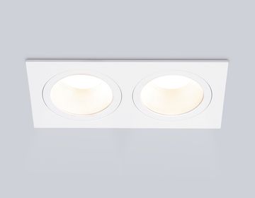 Встраиваемый точечный светильник 2*GU5.3 TN102830/2 WH/WH белый Techno Spot Technic base Ambrella