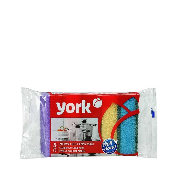 Губки для посуды YORK MAXI 5шт.