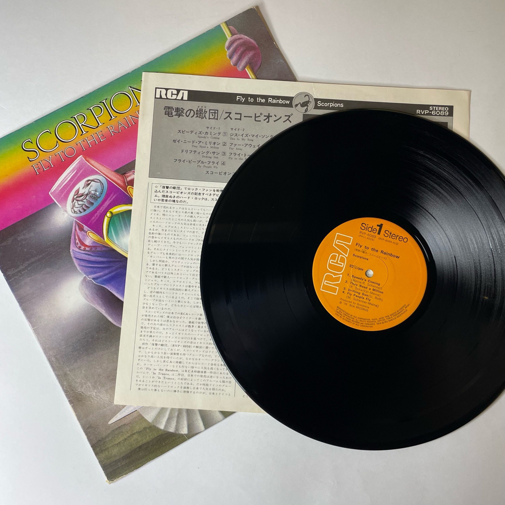 Винтажная виниловая пластинка LP Scorpions Fly To The Rainbow (Япония 1976) (No Obi)