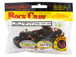 Мягкая приманка Lucky John ROCK CRAW 2.8in (72 мм), цвет 085 6шт.