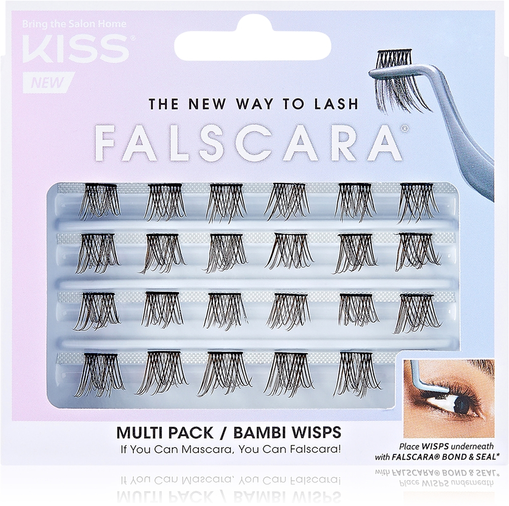 KISS Falscara Wisp - Связанные ресницы-клейкие пучки Bambi, 24 szt.