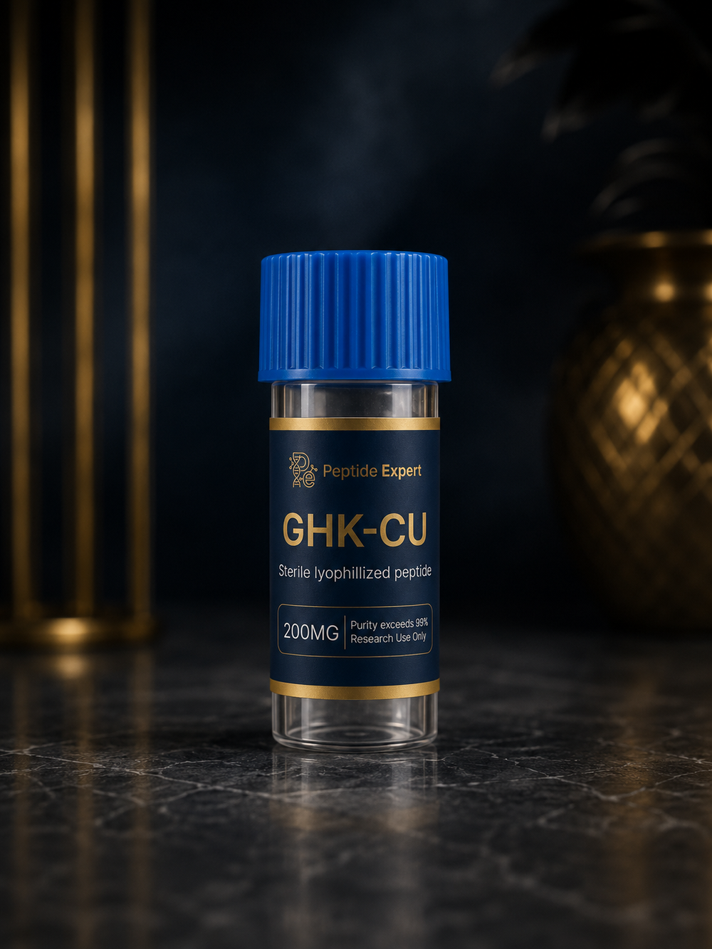 Косметический GHK-CU 200mg — пептид для регенерации/сияния/упругости кожи