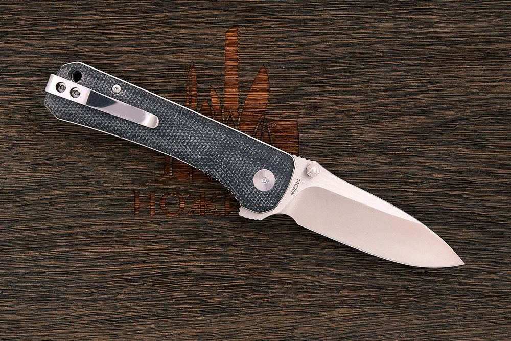 Нож складной QSP QS131-J Hawk, клинок 82мм, сталь Sandvik 14C28N, рукоять микарта