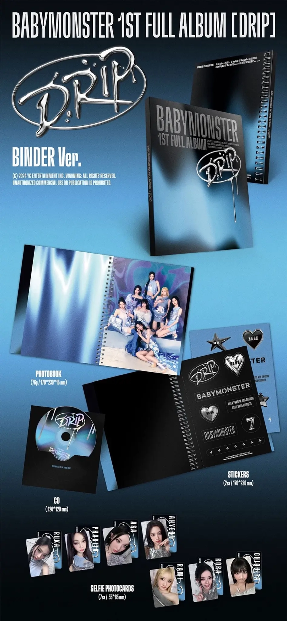 Альбом BABYMONSTER - DRIP (BINDER Ver.)