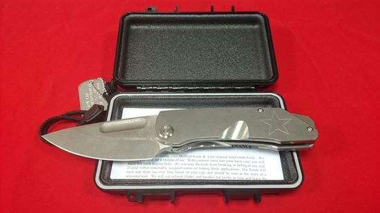 Складной нож скл. Medford General MF/General Tb-Tb S35VN c клинком из стали CPM-S35VN, рукоять титан