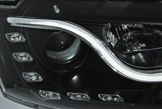 Передние фары DRL BLACK для VW JETTA VI 11-18