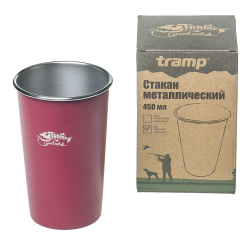 Tramp Стакан металлический, 450 мл, TRC-099, красный