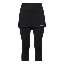 Женская теннисная юбка HEAD Club Scapri Women - Black, Silver