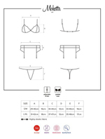 Сексуальный пеньюар с кружевом Wonderia Chemise LXL (46-48) (Цвет: черный)