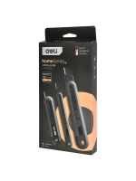 Набор универсальных строительных ножей Deli "Home Series Black" HT4003