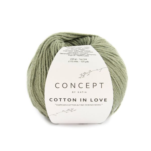Пряжа Katia (Катя) Cotton in Love / уп.10 мот. по 50 г, 115 м, K001