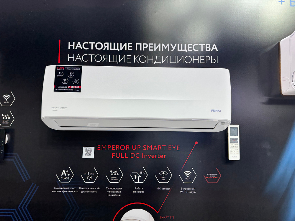 Инверторная сплит-система серии EMPEROR UP SMART EYE FULL DC Inverter RAC-I-EU25HP.D01 (комплект)