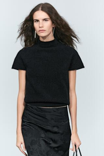 Massimo Dutti Трикотажный джемпер, черный