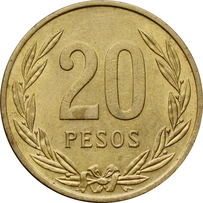 20 песо 1982-1989 Колумбия