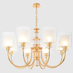 Подвесная люстра Crystal Lux ELENA SP8 GOLD