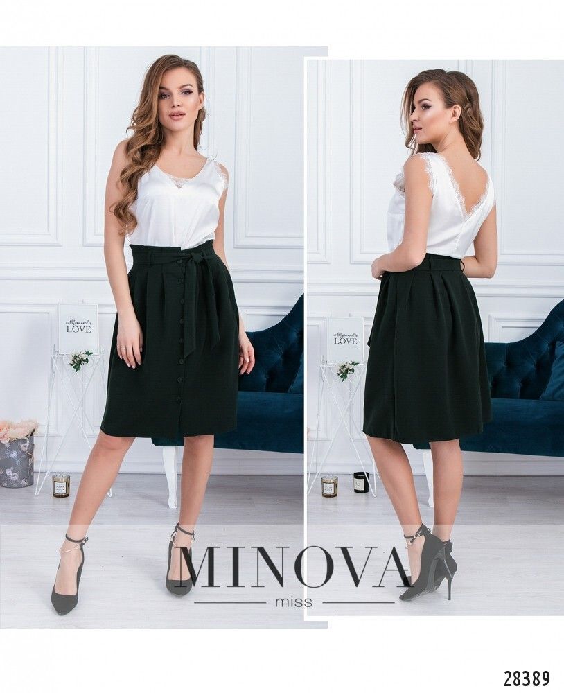 Юбка 1121-2-темно-зеленый Minova Юбка 1121-2-темно-зеленый Minova