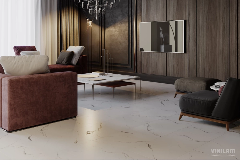 Кварц-винил Клеевой LVT Vinilam Ceramo Stone Glue 950x475 LVT 2,5 мм Итальянский Мрамор 4.513 м2