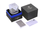 Зажигалка настольная Colibri Quasar, тройное турбопламя, Серый лак