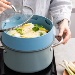 GreenPan Крышка-пароварка 24 см синяя EAN 4894871011298