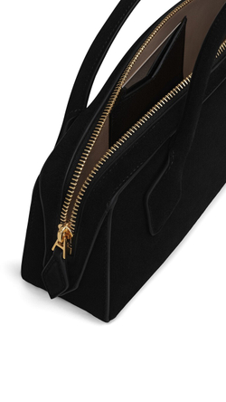 ALAÏA КЛАТЧ LE TECKEL ИЗ ЗАМШИ, ЧЕРНЫЙ