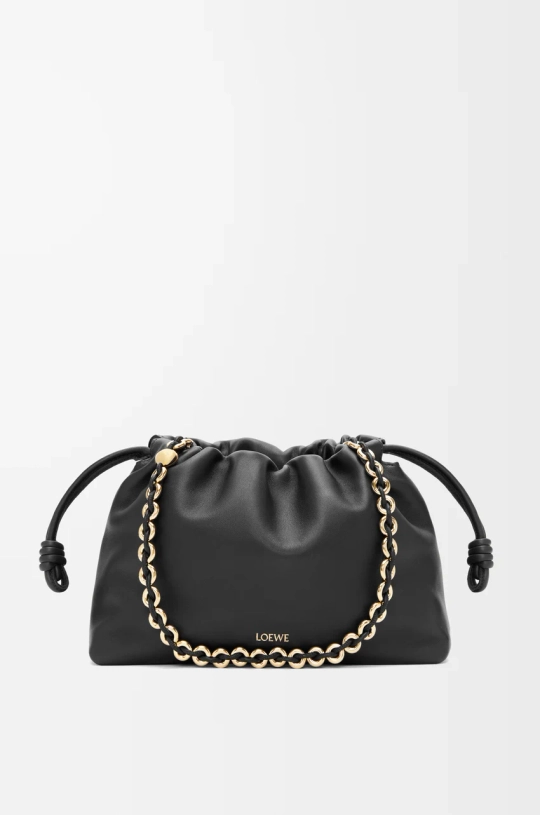 Loewe Сумка Flamenco среднего размера из мягкой кожи ягненка наппа, черный