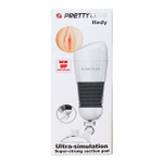 Мастурбатор в тубе телесная вагина PrettyLove HEDY с вибрацией (Цвет: белый)