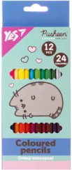 Rəngli karandaş \ Цветные карандаши 12/24rəng Pusheen 290764 YES