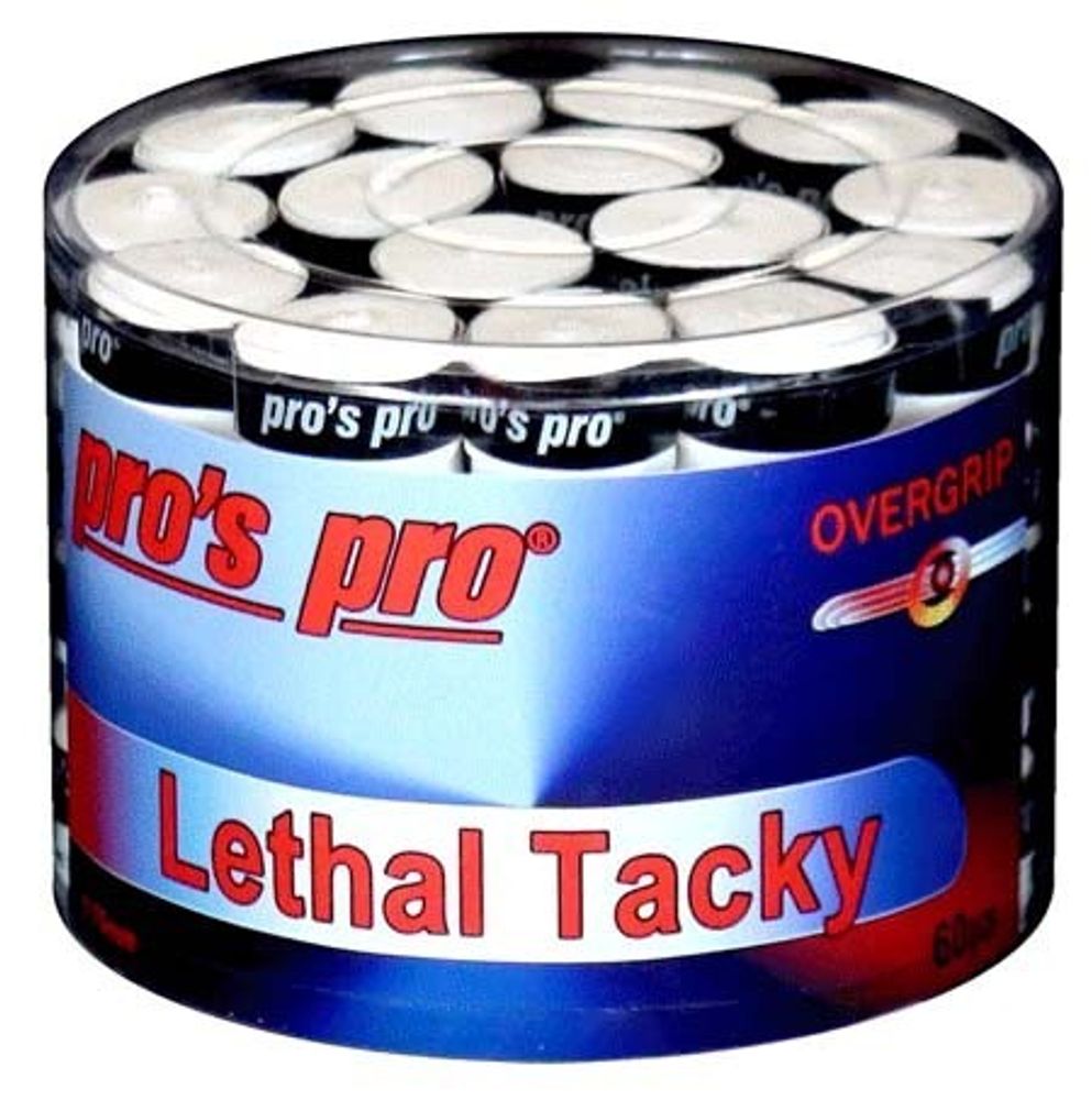 Теннисные намотки Pro's Pro Lethal Tacky 60P - white