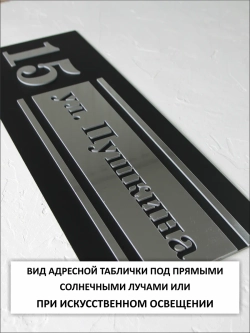 Адресная табличка на дом с объемными буквами