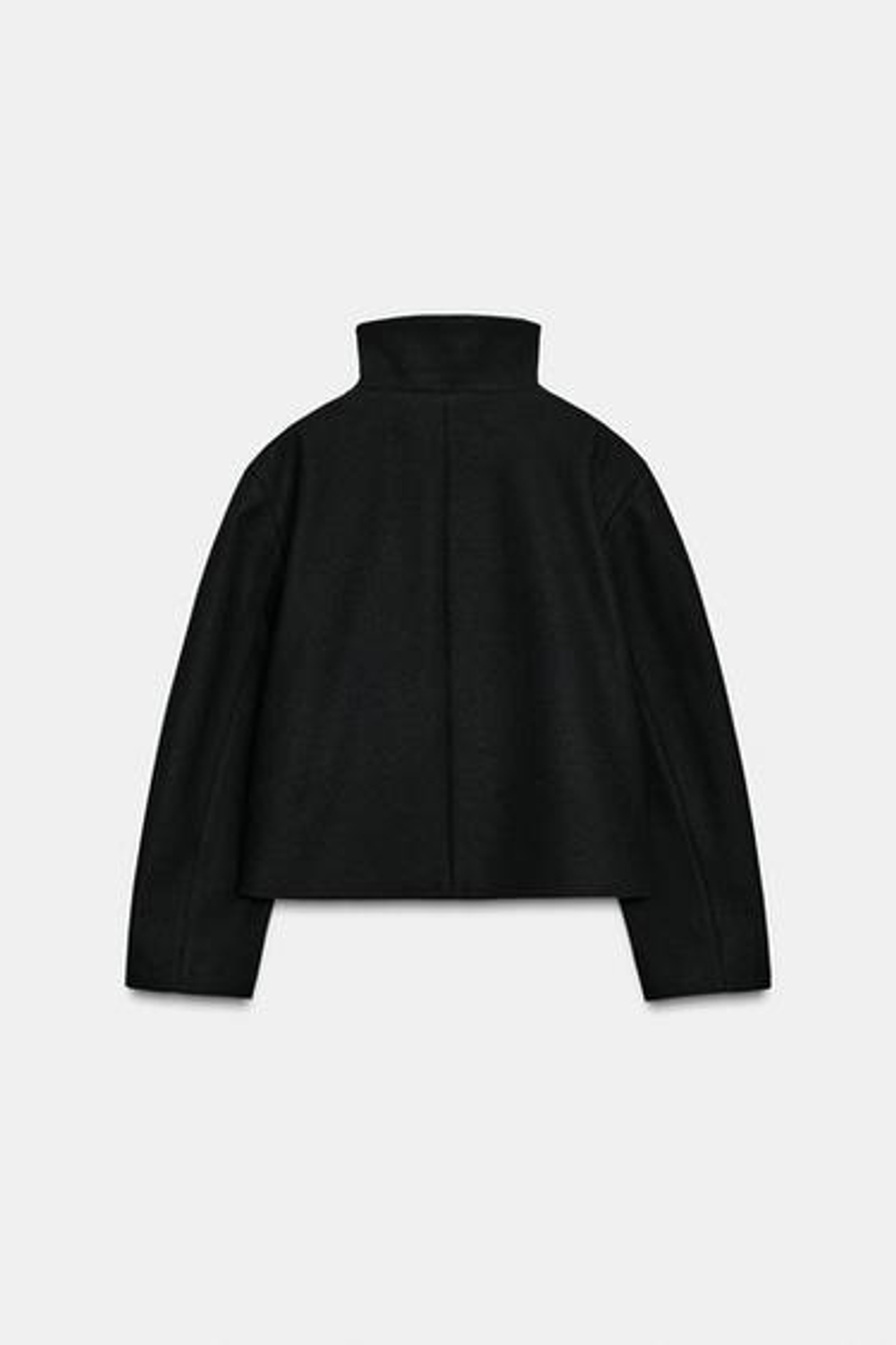 Короткий пальто с высоким воротником - ZARA