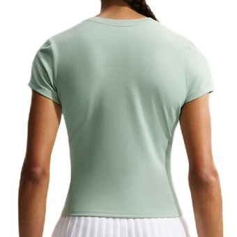 Женская теннисная футболка Nike Court Advantage Dri-Fit Short-Sleeve Tennis - steam/white