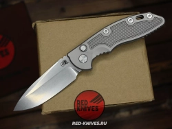Нож HINDERER XM-18 AUTO SPEARPOINT TITANIUM - серая рукоять RK-471