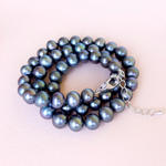 Бусы из черного жемчуга