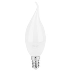 Лампа светодиодная ЭРА GREEN LINE LED BXS-6W-840-E14 GL 6Вт свеча на ветру яркий белый свет E14 | Лампы cветодиодные Свеча (B/C)
