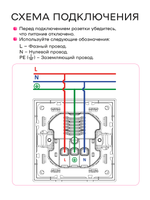 Розетка одинарная внутренняя с USB и type C
