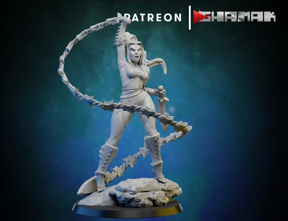 Drukhari Wyches Ведьма Друкхари №6 миниатюра для dnd, днд, pathfinder, фентези, Настольная игра, НРИ, Варгейм, РПГ