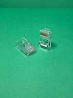 20 шт. Коннектор для интернет кабеля RJ45 cat.5e 8P8C, неэкранированный, штекер для витой пары