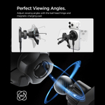 Автодержатель с беспроводной зарядкой на дефлектор Spigen EV15MAQ MAGNETIC Magsafe 15W QI2 BLACK