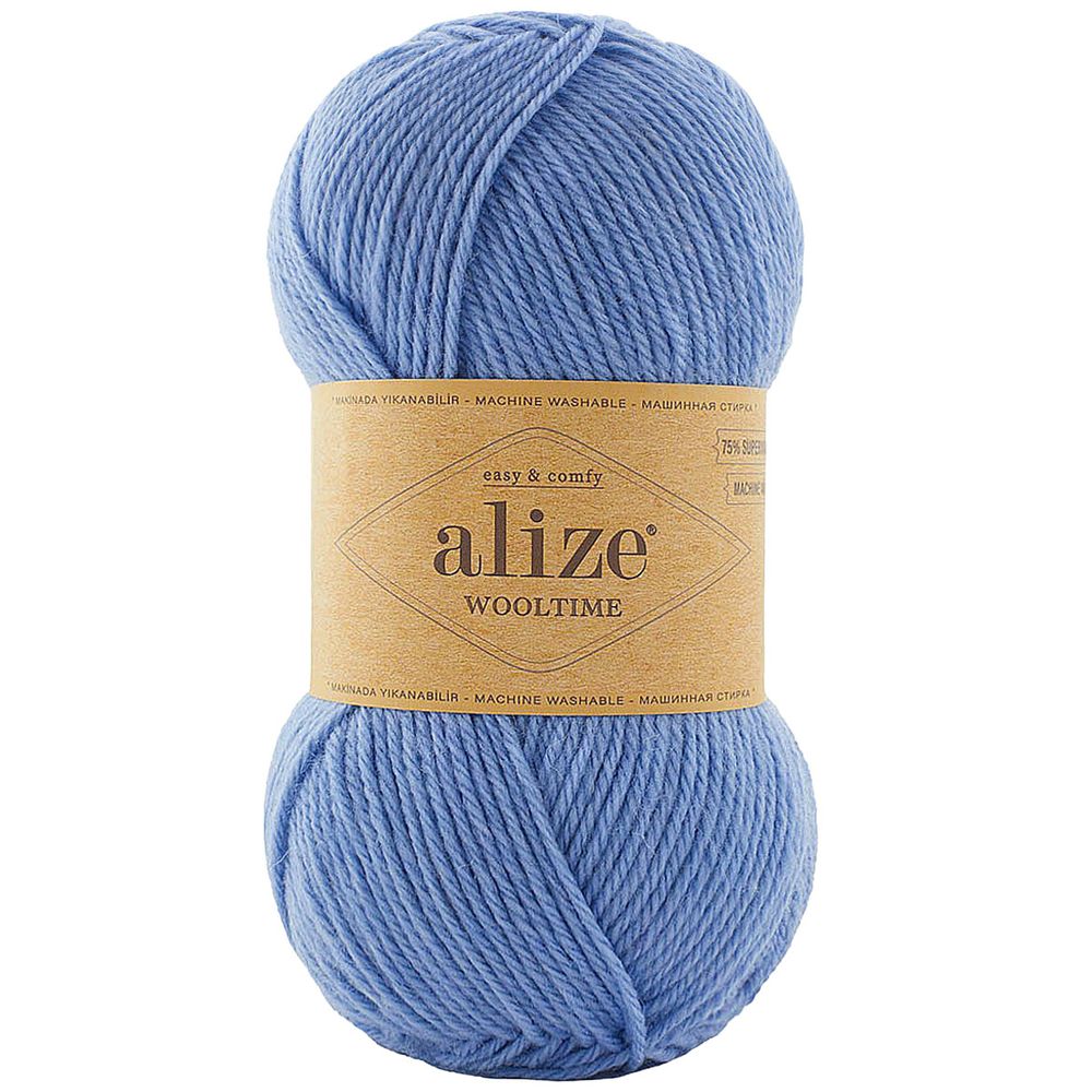 Пряжа Alize (Ализе) Wooltime / уп.5 мот. по 100 г, 200 м, 432 стальной